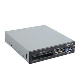 AKASA čtečka AK-ICR-07U3, SDXC, USB3.0 port, interní, černá