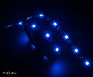 AKASA Vegas LED pásek, 60cm, modrý