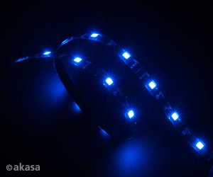 AKASA Vegas LED pásek, 60cm, modrý