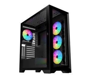 VeinX GL29AL-BK, ATX, Průhledná bočnice, 4x 120mm ARGB Fan, ARGB Hub, Černá