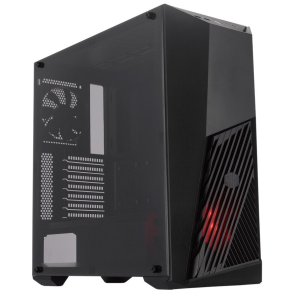 Cooler Master MasterBox K501L, červený LED ventilátor, ATX