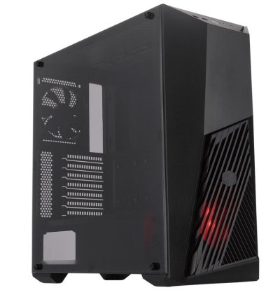 Cooler Master MasterBox K501L, červený LED ventilátor, ATX