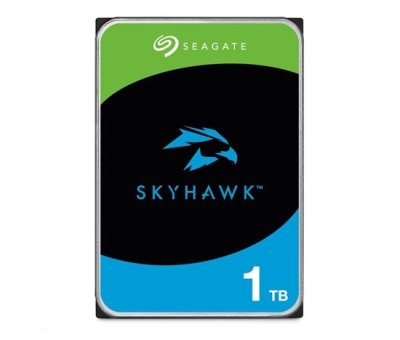 Seagate SkyHawk 1TB, 3.5", SATA III, cache 256 MB, do počítače, technologie zápisu CMR